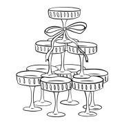 champagne glasses